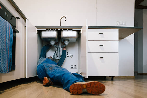 Professional Drain Cleaning technician working in Hamilton, VA